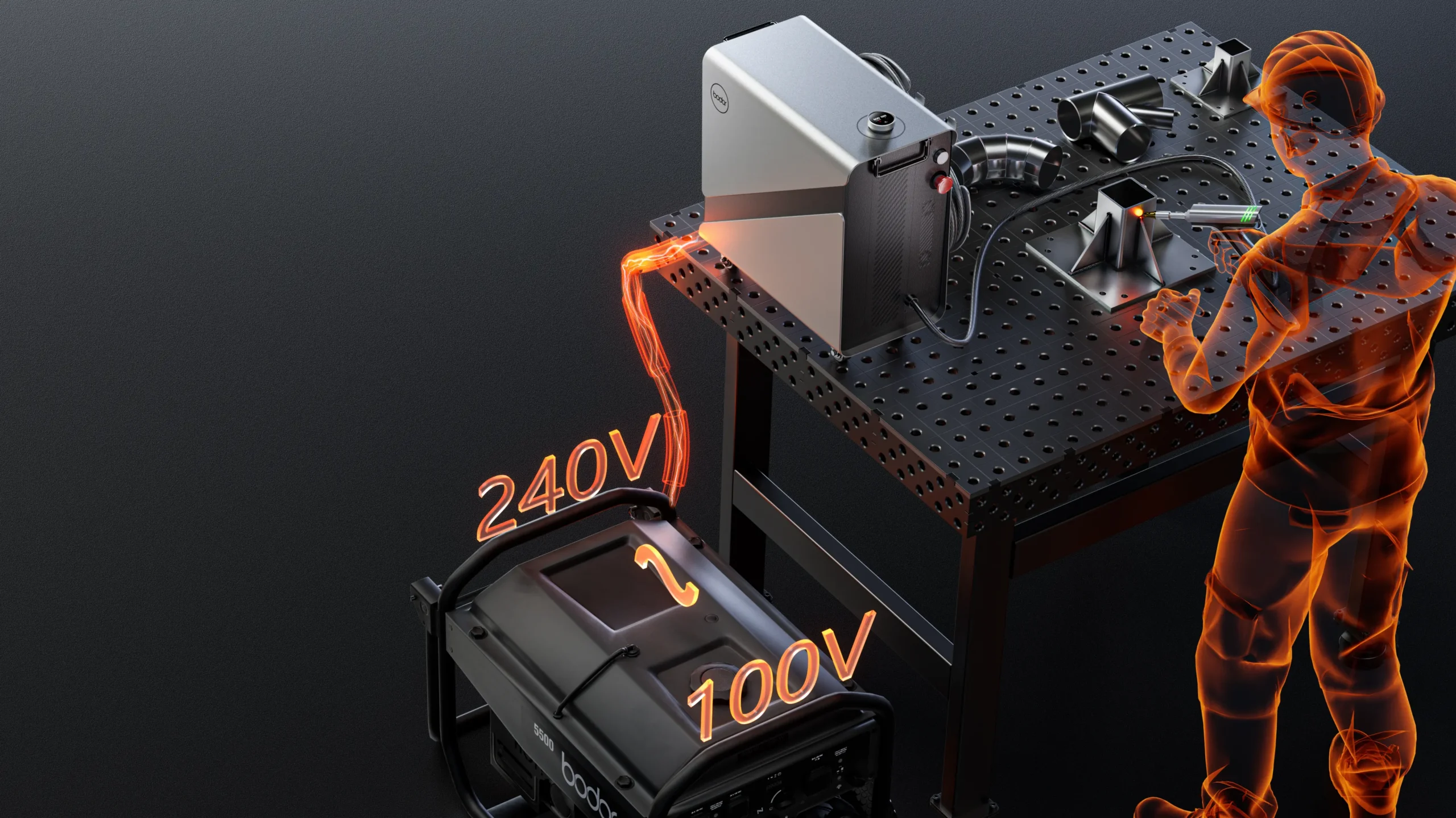 Bodor Welder 600/1200 Air Soldadura Láser de Mano